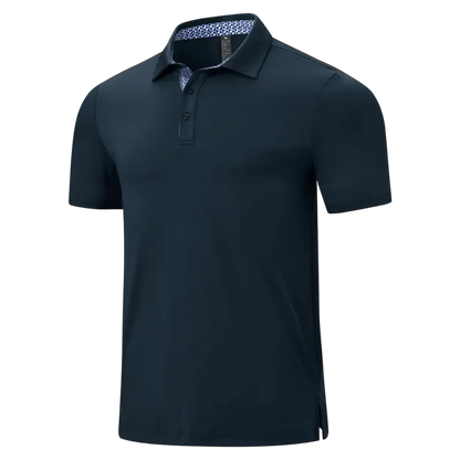 Men's Classic Polo Shirts Contrast Collar Short Sleeve Casual Solid Stylish and Printed Polo