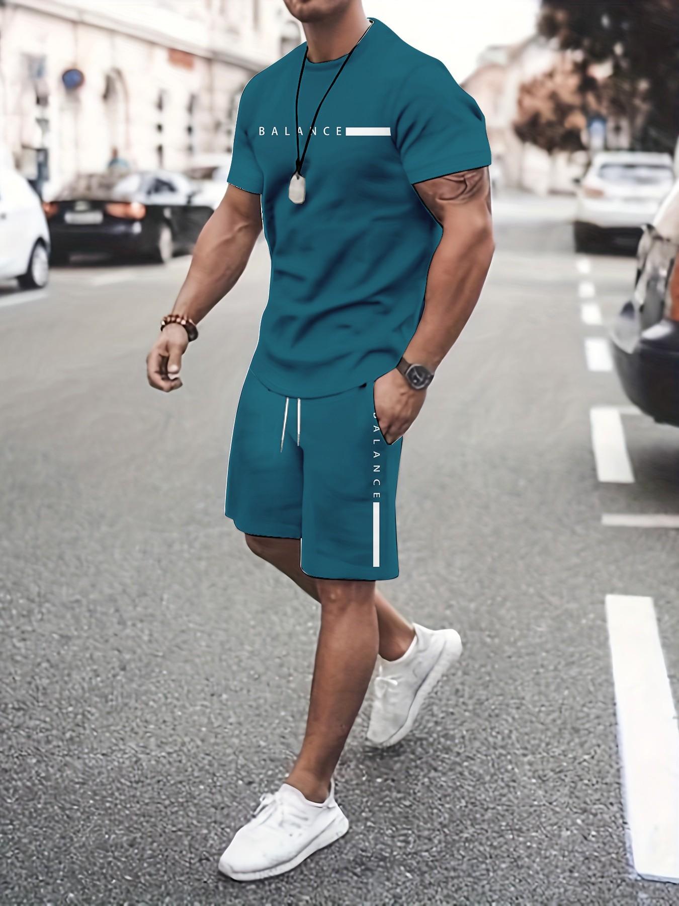 ⚡ Men's Gradient Fitness 2-Piece Set