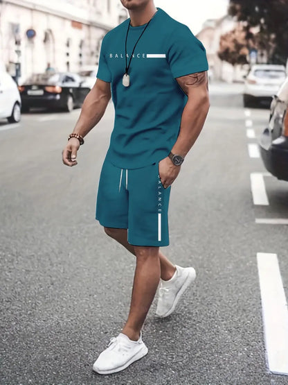 ⚡ Men's Gradient Fitness 2-Piece Set