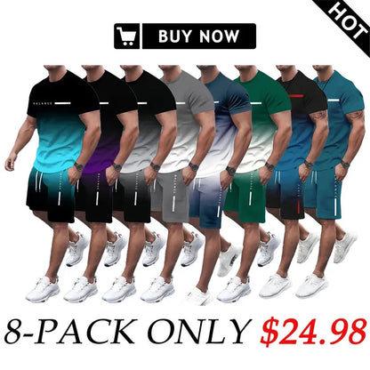 ⚡ Men's Gradient Fitness 2-Piece Set