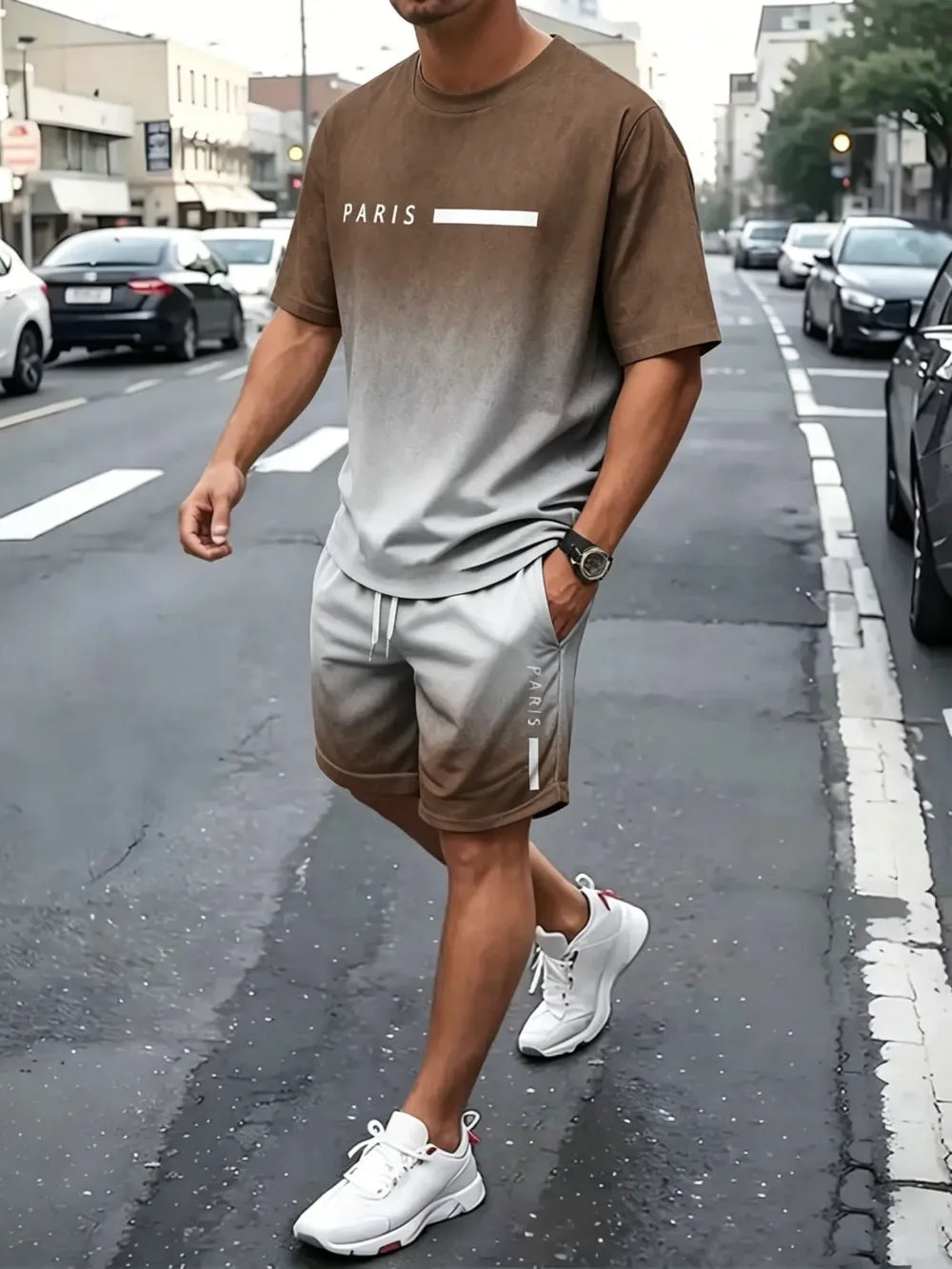 ⚡ Men's Gradient Fitness 2-Piece Set