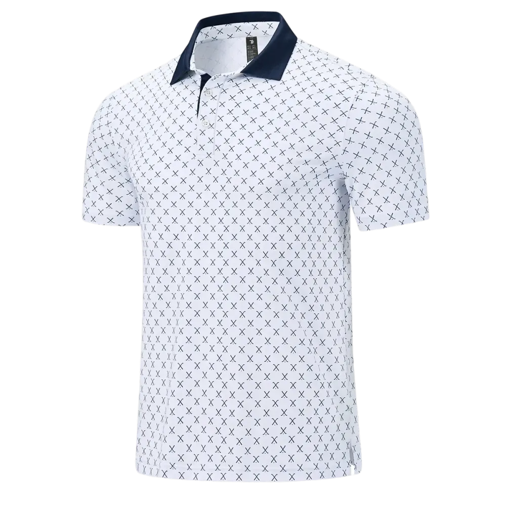 Men's Classic Polo Shirts Contrast Collar Short Sleeve Casual Solid Stylish and Printed Polo