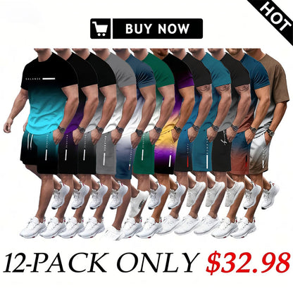 ⚡ Men's Gradient Fitness 2-Piece Set
